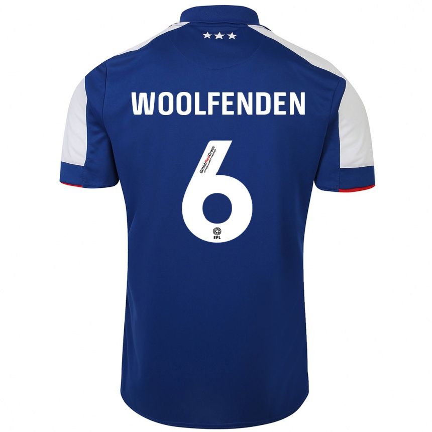 Mujer Fútbol Camiseta Luke Woolfenden #6 Azul 1ª Equipación 2023/24 Perú