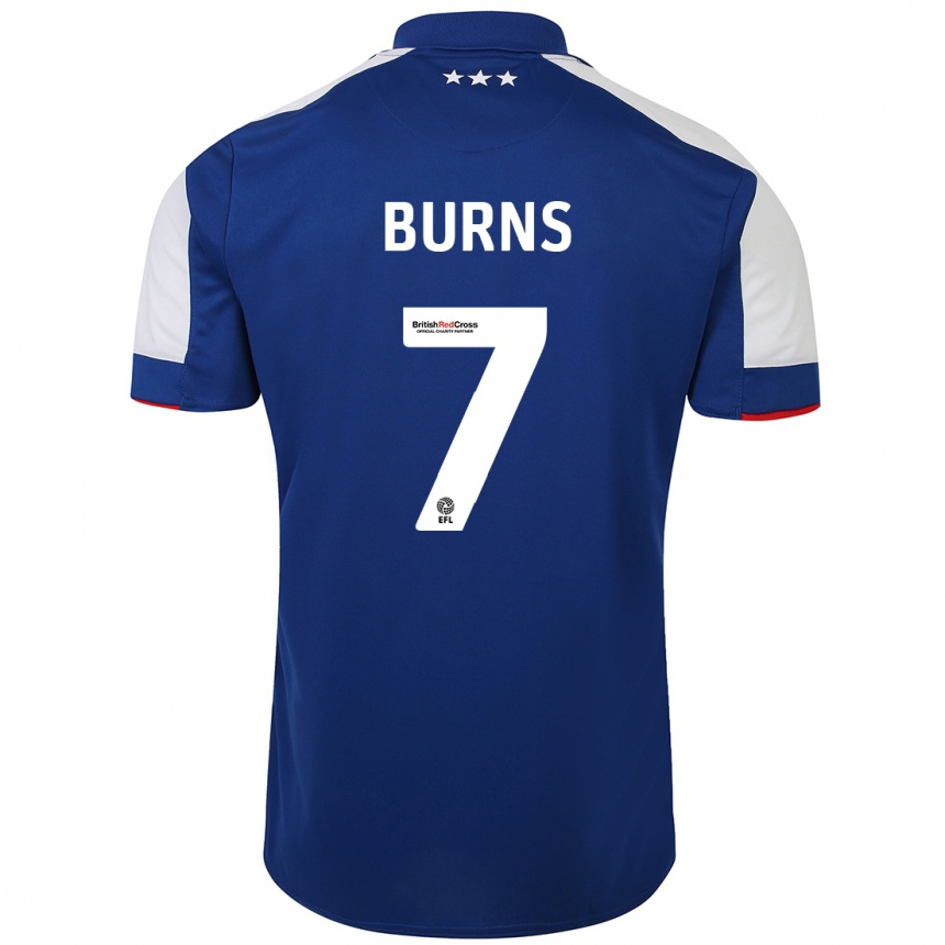 Mujer Fútbol Camiseta Wes Burns #7 Azul 1ª Equipación 2023/24 Perú