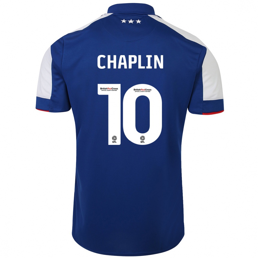 Mujer Fútbol Camiseta Conor Chaplin #10 Azul 1ª Equipación 2023/24 Perú