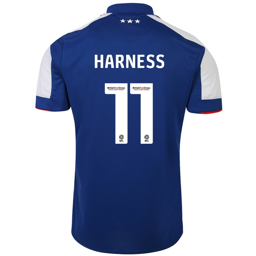 Mujer Fútbol Camiseta Marcus Harness #11 Azul 1ª Equipación 2023/24 Perú