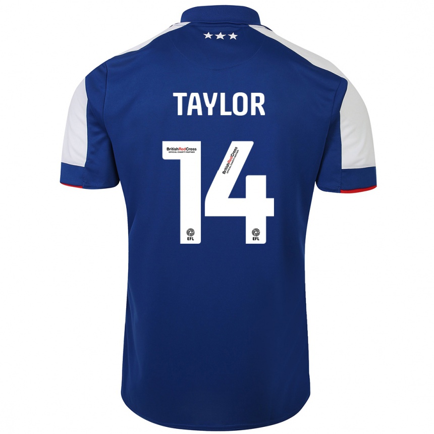 Mujer Fútbol Camiseta Jack Taylor #14 Azul 1ª Equipación 2023/24 Perú