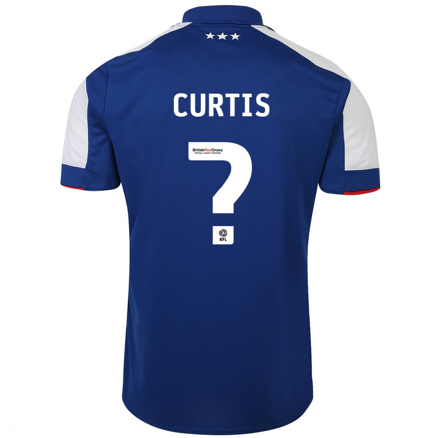 Mujer Fútbol Camiseta Henry Curtis #0 Azul 1ª Equipación 2023/24 Perú