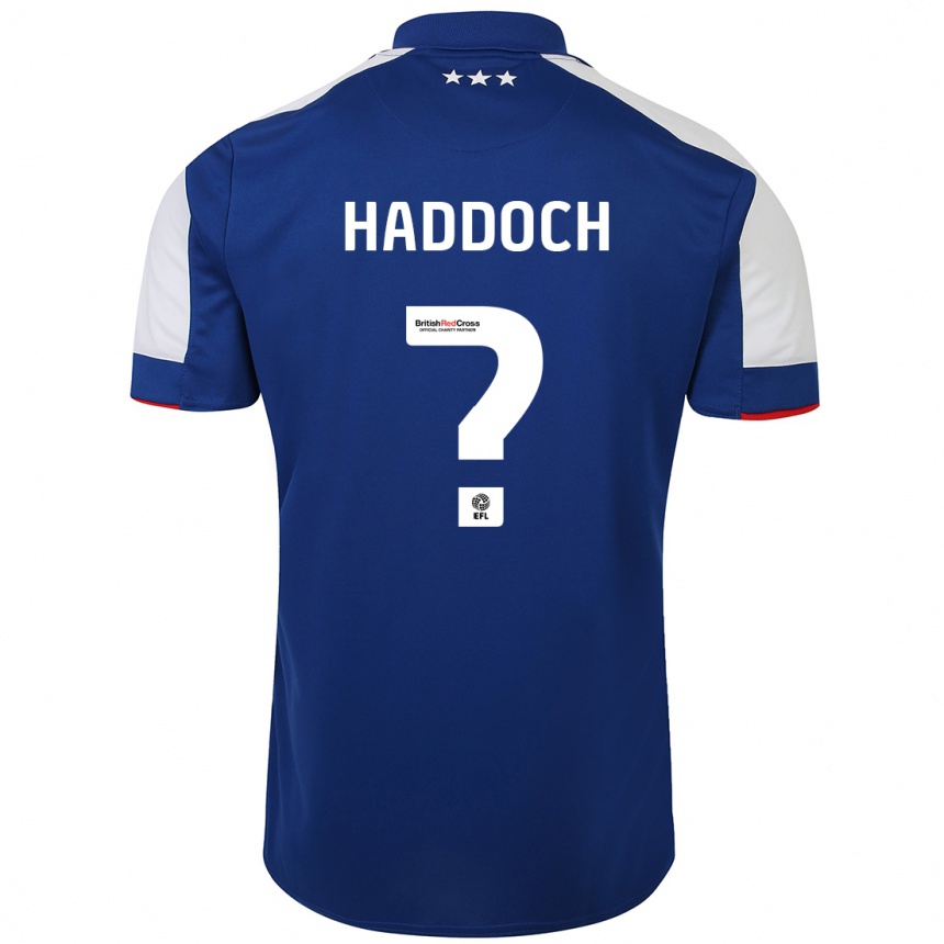 Mujer Fútbol Camiseta Ben Haddoch #0 Azul 1ª Equipación 2023/24 Perú