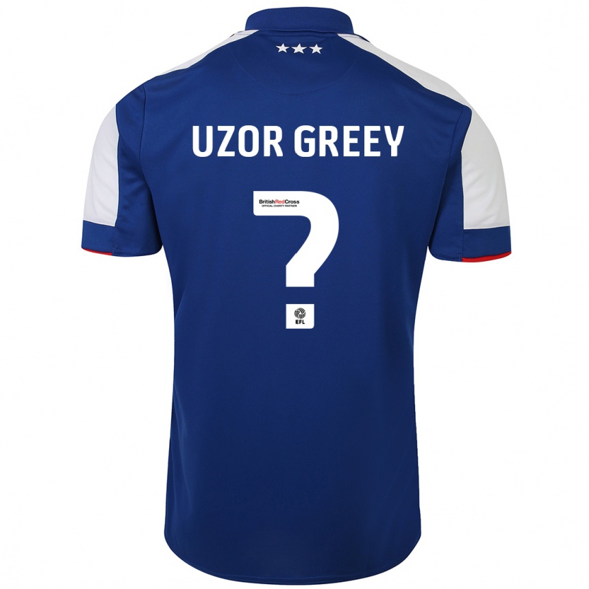 Mujer Fútbol Camiseta Chuks Uzor-Greey #0 Azul 1ª Equipación 2023/24 Perú