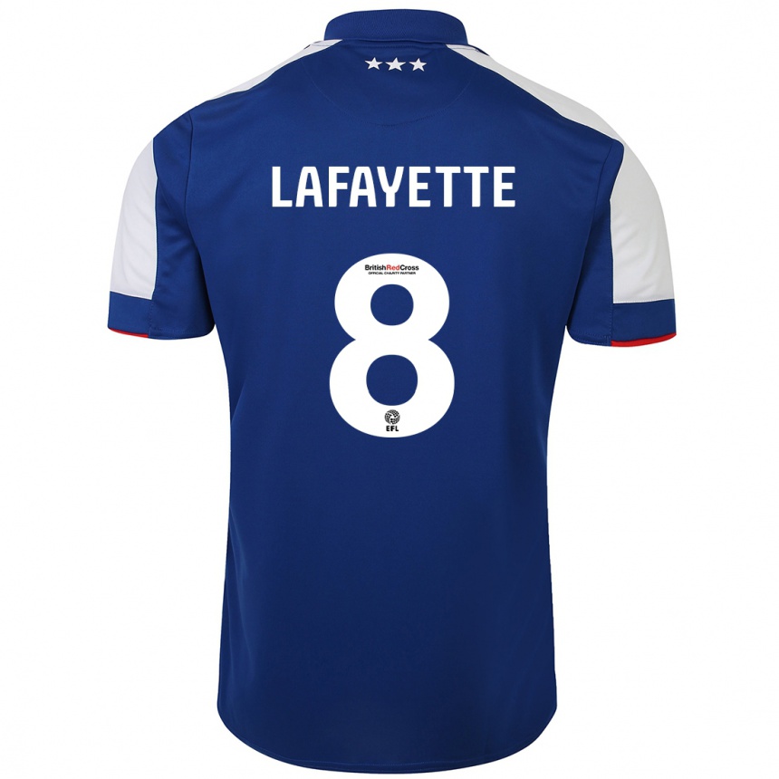 Mujer Fútbol Camiseta Abbie Lafayette #8 Azul 1ª Equipación 2023/24 Perú