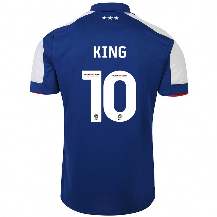 Mujer Fútbol Camiseta Eloise King #10 Azul 1ª Equipación 2023/24 Perú