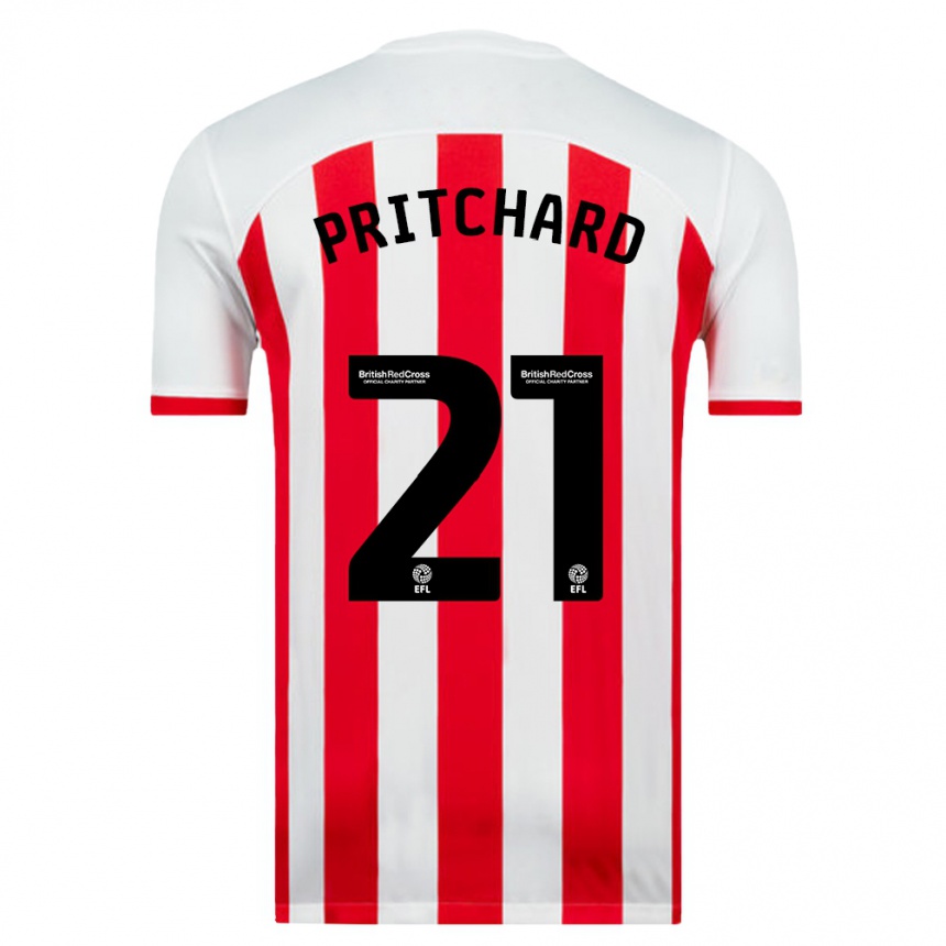 Mujer Fútbol Camiseta Alex Pritchard #21 Blanco 1ª Equipación 2023/24 Perú