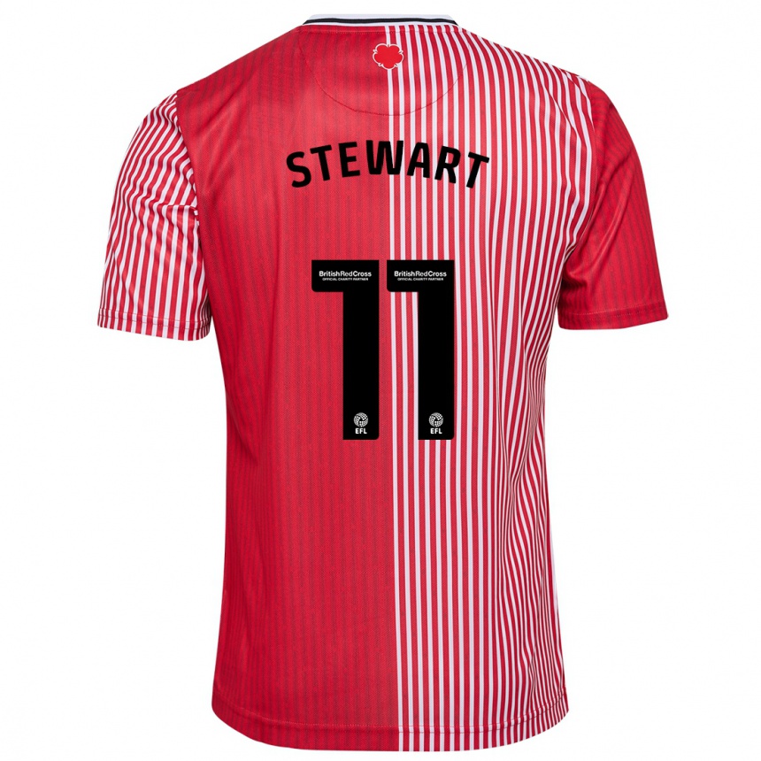 Mujer Fútbol Camiseta Ross Stewart #11 Rojo 1ª Equipación 2023/24 Perú