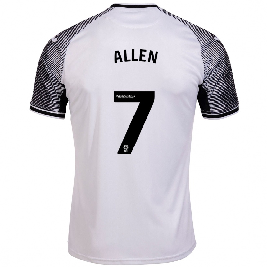 Mujer Fútbol Camiseta Joe Allen #7 Blanco 1ª Equipación 2023/24 Perú