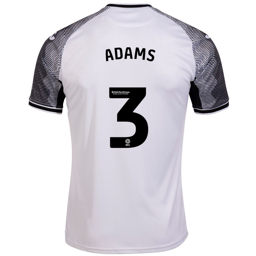 Mujer Fútbol Camiseta Sarah Adams #3 Blanco 1ª Equipación 2023/24 Perú