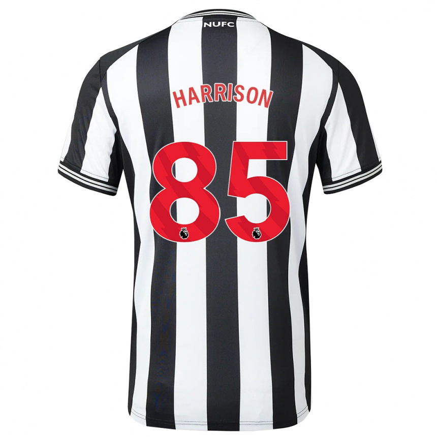 Mujer Fútbol Camiseta Adam Harrison #85 Blanco Negro 1ª Equipación 2023/24 Perú