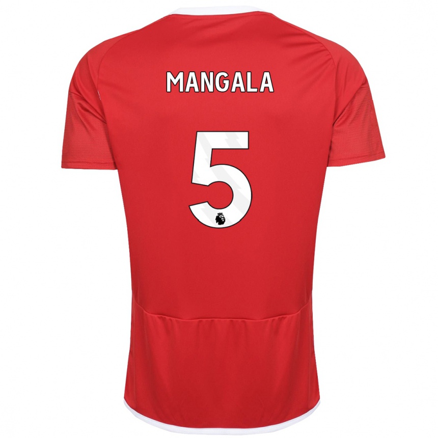 Mujer Fútbol Camiseta Orel Mangala #5 Rojo 1ª Equipación 2023/24 Perú