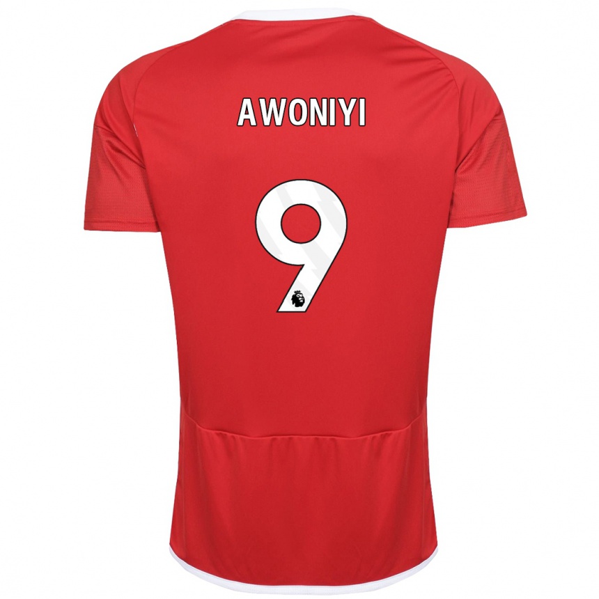 Mujer Fútbol Camiseta Taiwo Awoniyi #9 Rojo 1ª Equipación 2023/24 Perú