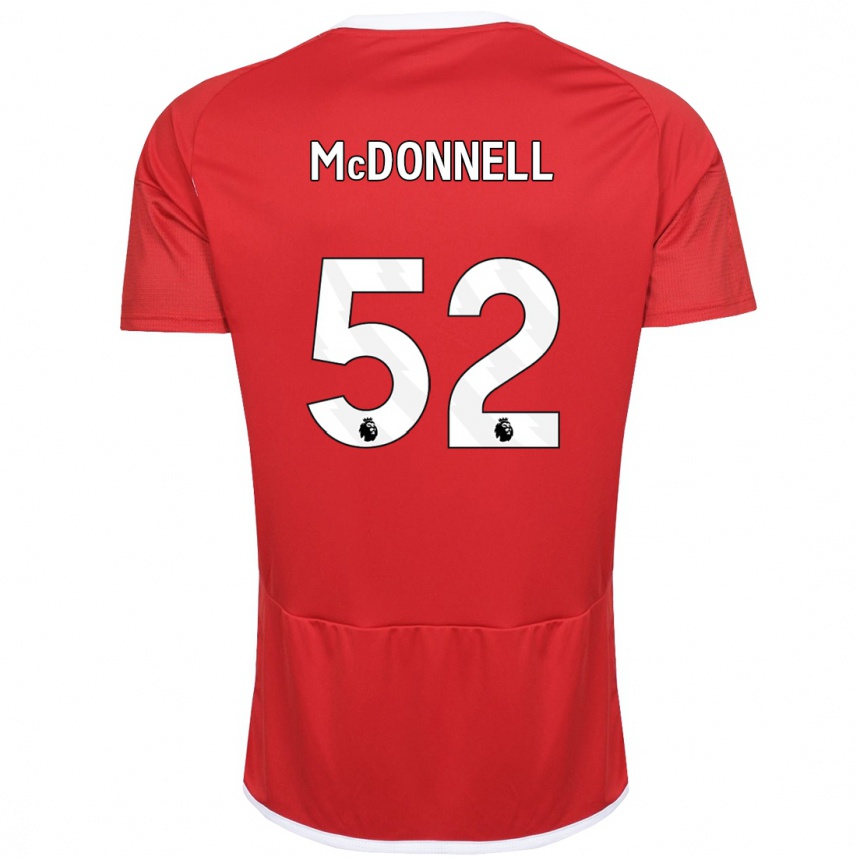 Mujer Fútbol Camiseta Jamie Mcdonnell #52 Rojo 1ª Equipación 2023/24 Perú