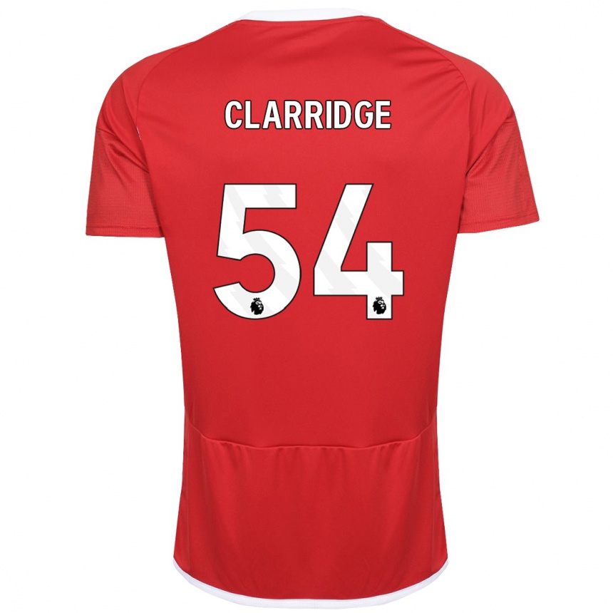 Mujer Fútbol Camiseta James Clarridge #54 Rojo 1ª Equipación 2023/24 Perú