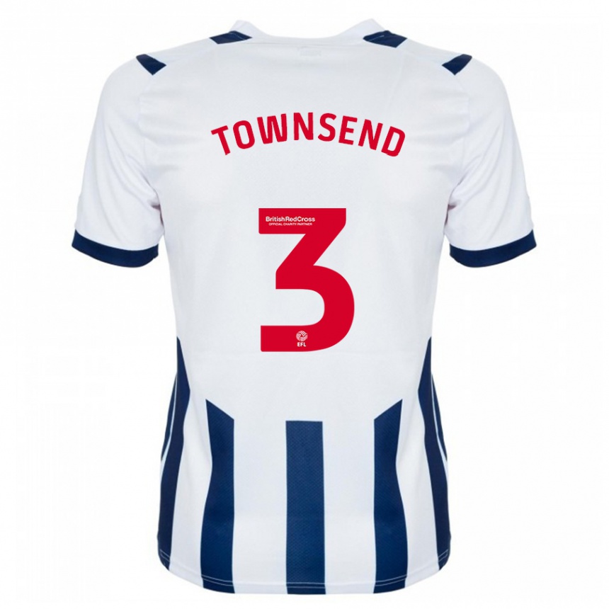 Mujer Fútbol Camiseta Conor Townsend #3 Blanco 1ª Equipación 2023/24 Perú