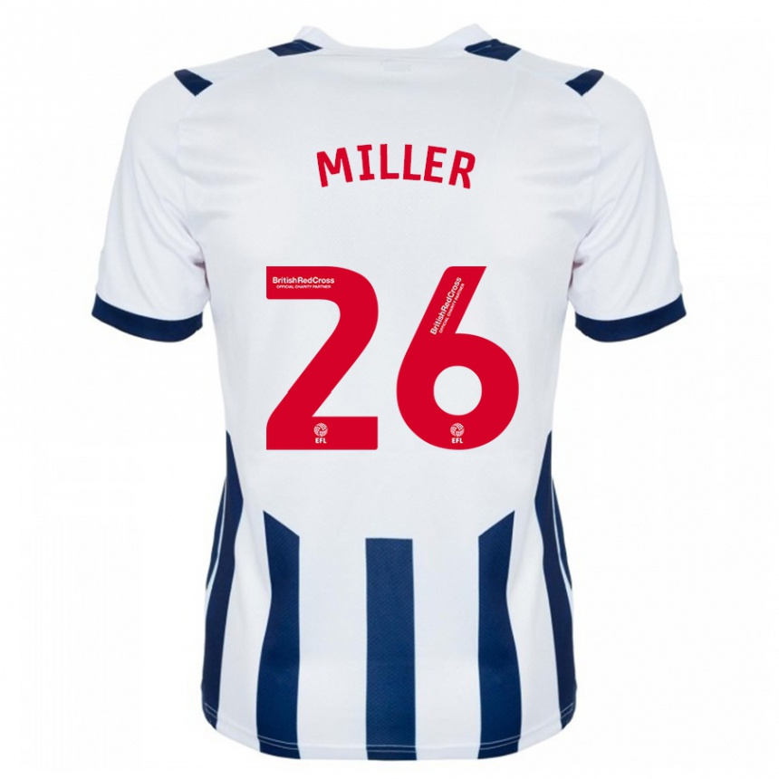 Mujer Fútbol Camiseta Nna Miller #26 Blanco 1ª Equipación 2023/24 Perú