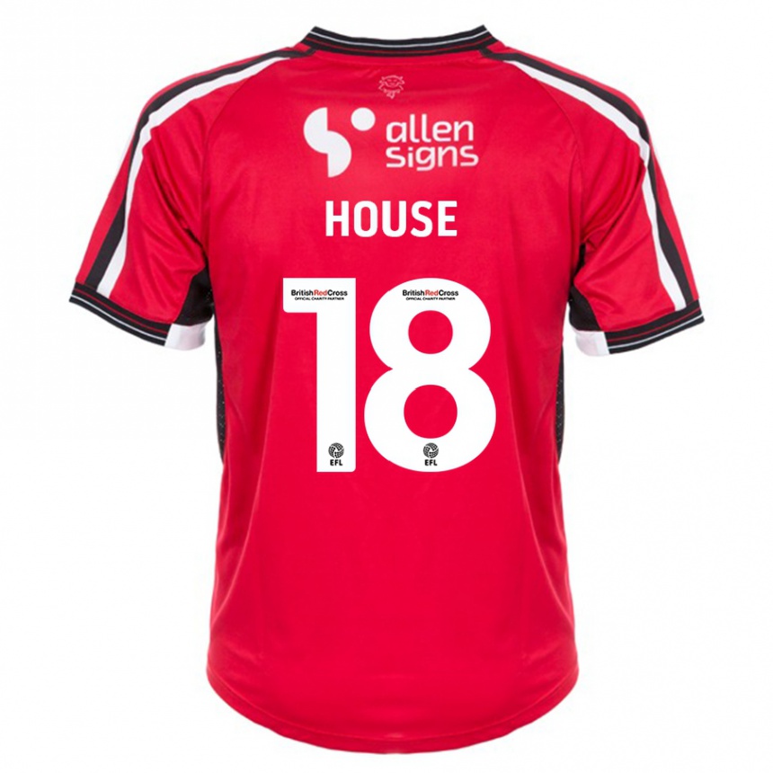 Mujer Fútbol Camiseta Ben House #18 Rojo 1ª Equipación 2023/24 Perú