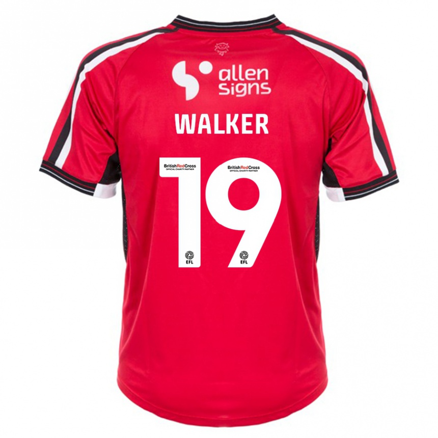 Mujer Fútbol Camiseta Tyler Walker #19 Rojo 1ª Equipación 2023/24 Perú