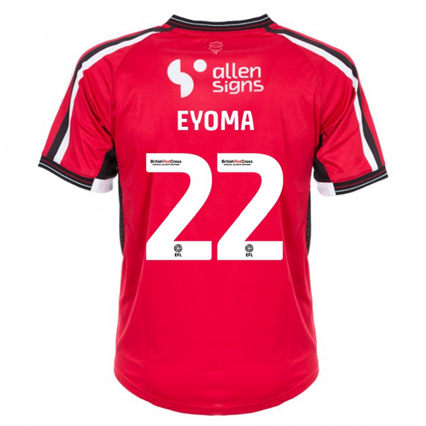 Mujer Fútbol Camiseta Timothy Eyoma #22 Rojo 1ª Equipación 2023/24 Perú