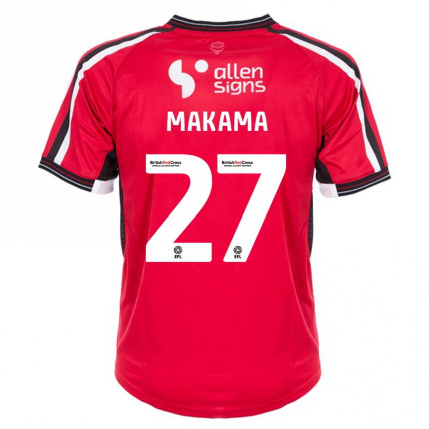 Mujer Fútbol Camiseta Jovon Makama #27 Rojo 1ª Equipación 2023/24 Perú