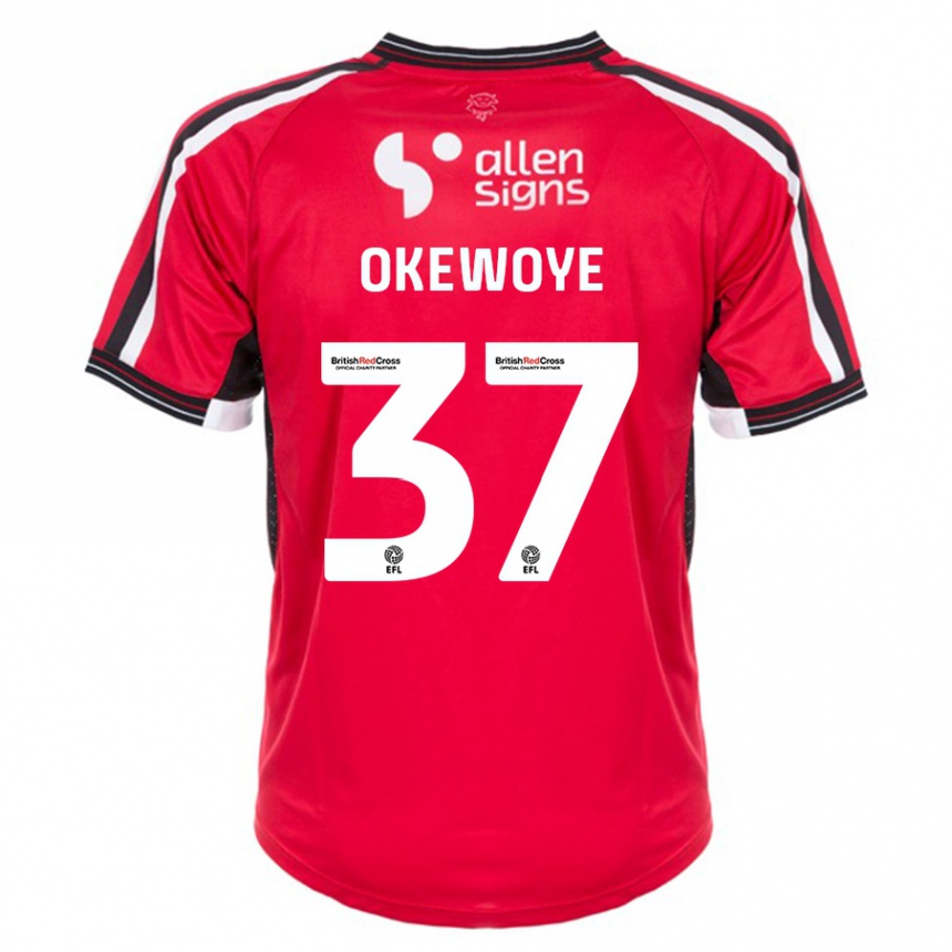 Mujer Fútbol Camiseta Gbolahan Okewoye #37 Rojo 1ª Equipación 2023/24 Perú