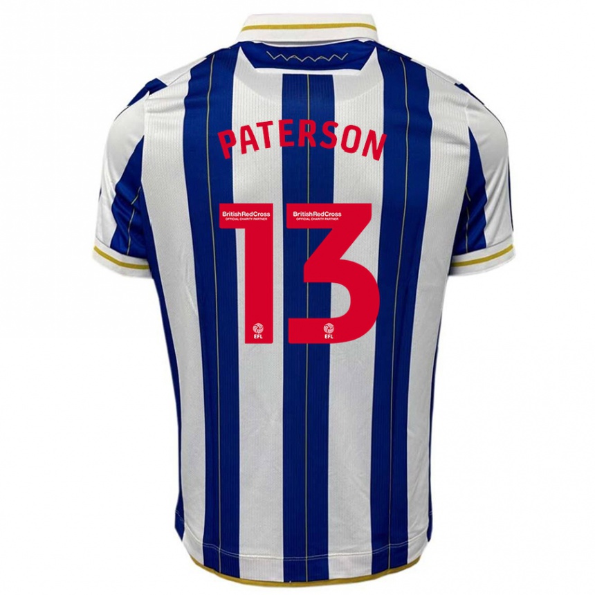 Mujer Fútbol Camiseta Callum Paterson #13 Azul Blanco 1ª Equipación 2023/24 Perú