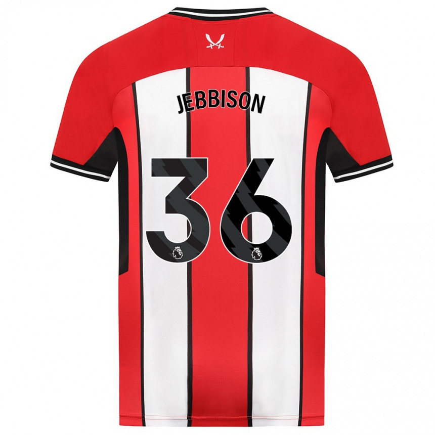 Mujer Fútbol Camiseta Daniel Jebbison #36 Rojo 1ª Equipación 2023/24 Perú