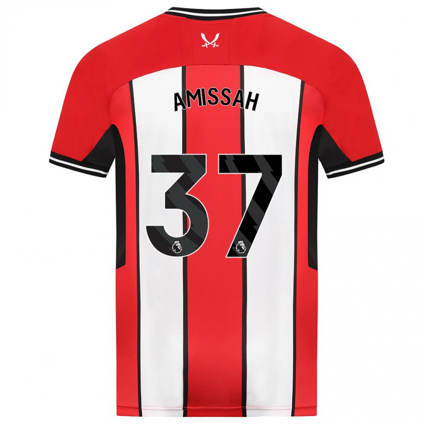 Mujer Fútbol Camiseta Jordan Amissah #37 Rojo 1ª Equipación 2023/24 Perú