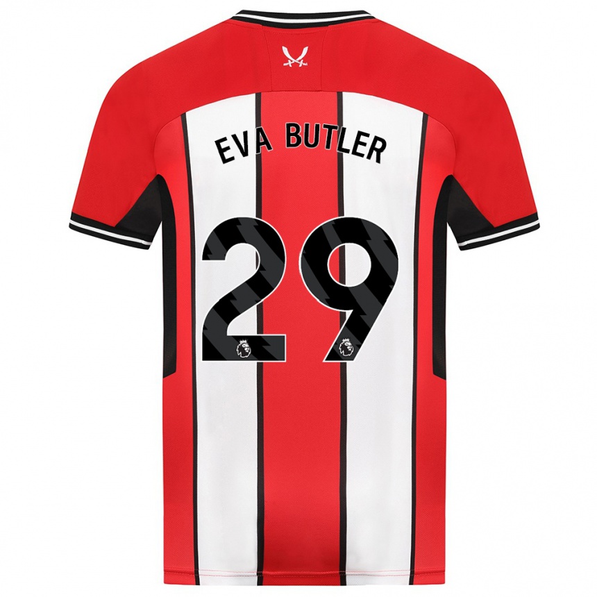 Mujer Fútbol Camiseta Eva Butler #29 Rojo 1ª Equipación 2023/24 Perú