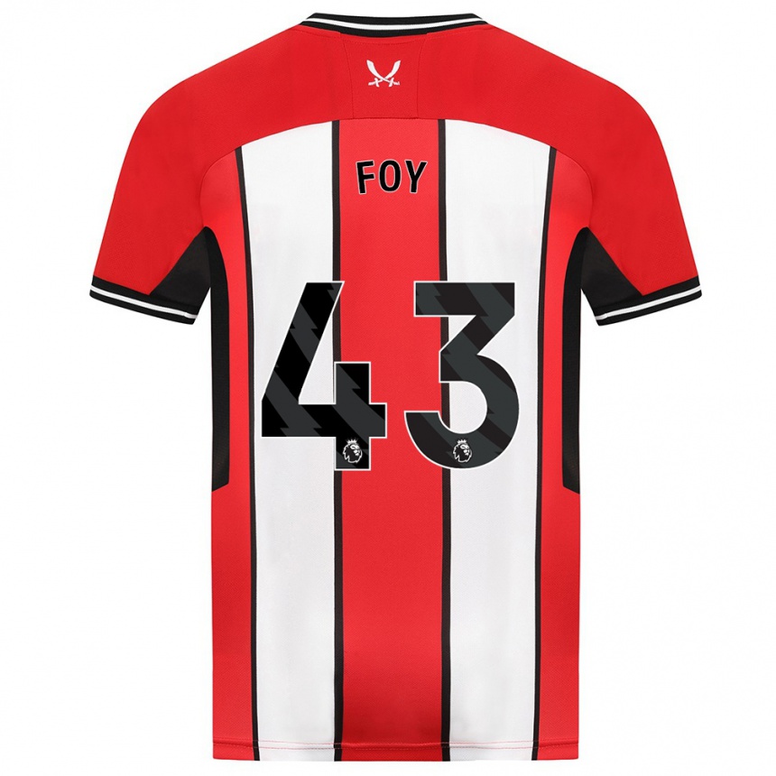 Mujer Fútbol Camiseta Gus Foy #43 Rojo 1ª Equipación 2023/24 Perú