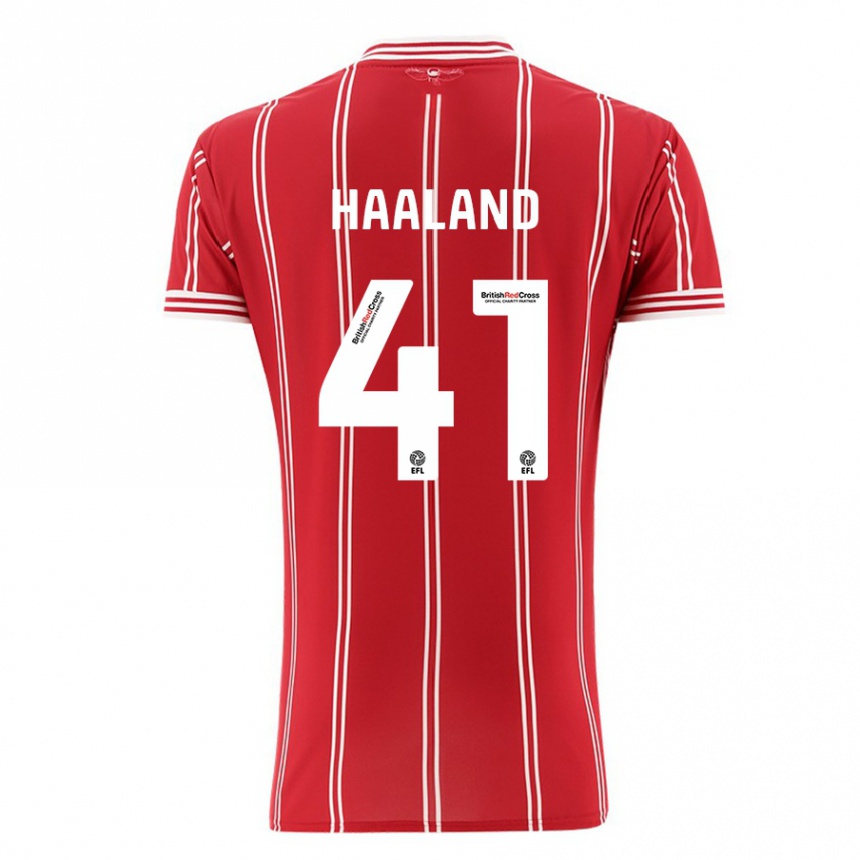 Mujer Fútbol Camiseta Benedicte Haaland #41 Rojo 1ª Equipación 2023/24 Perú