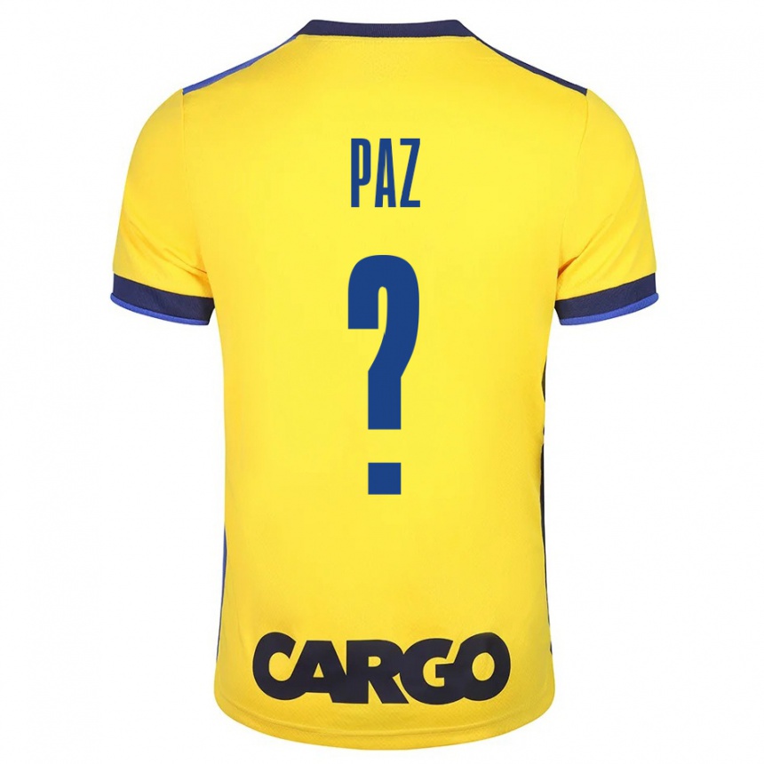 Mujer Fútbol Camiseta Jonathan Paz #0 Amarillo 1ª Equipación 2023/24 Perú