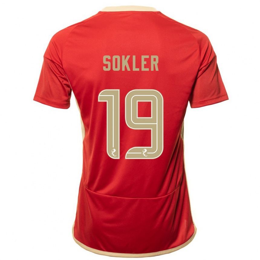 Mujer Fútbol Camiseta Ester Sokler #19 Rojo 1ª Equipación 2023/24 Perú