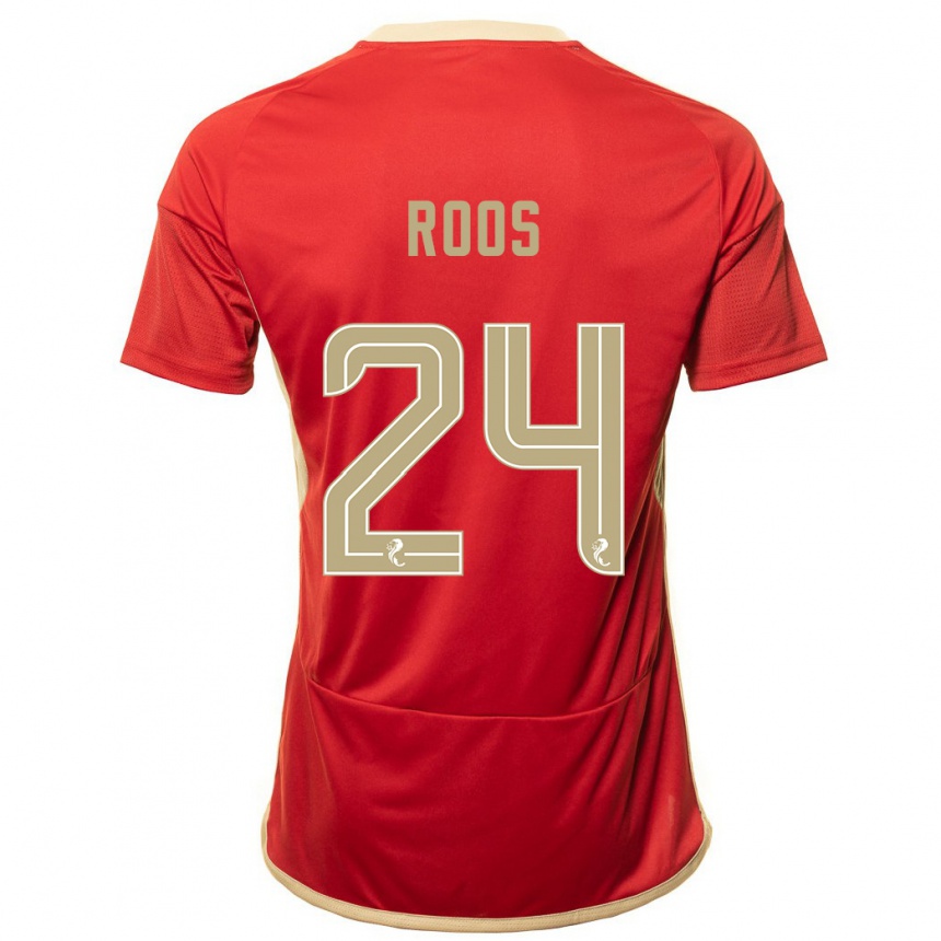 Mujer Fútbol Camiseta Kelle Roos #24 Rojo 1ª Equipación 2023/24 Perú