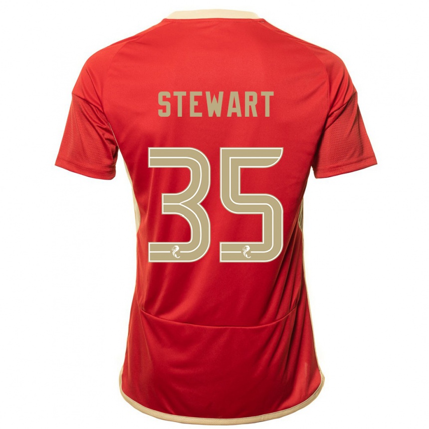 Mujer Fútbol Camiseta Alfie Stewart #35 Rojo 1ª Equipación 2023/24 Perú