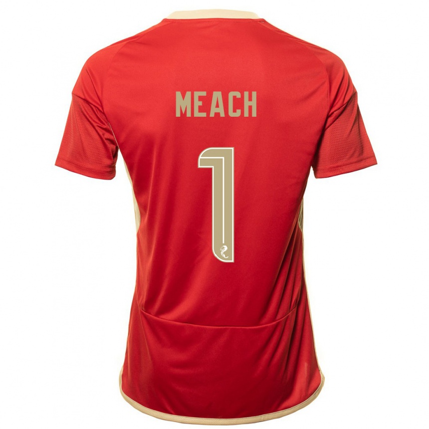 Mujer Fútbol Camiseta Aaliyah-Jay Meach #1 Rojo 1ª Equipación 2023/24 Perú