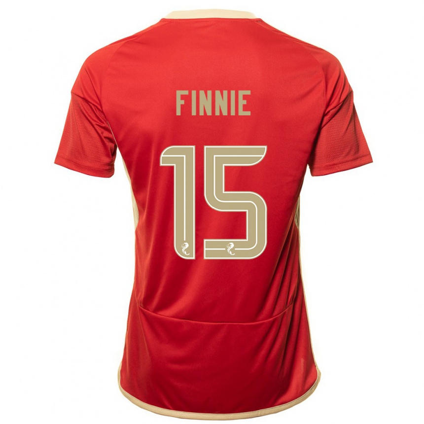 Mujer Fútbol Camiseta Maddison Finnie #15 Rojo 1ª Equipación 2023/24 Perú