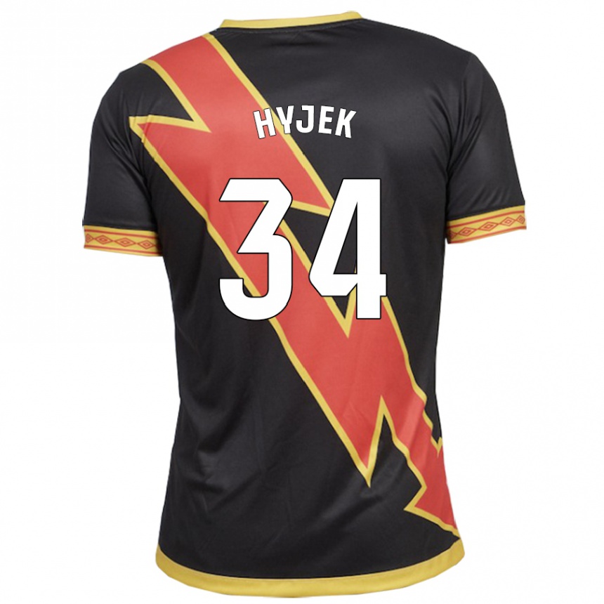 Mujer Fútbol Camiseta David Hyjek #34 Negro 2ª Equipación 2023/24 Perú