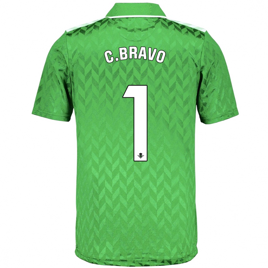 Mujer Fútbol Camiseta Claudio Bravo #1 Verde 2ª Equipación 2023/24 Perú