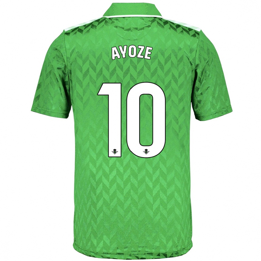 Mujer Fútbol Camiseta Ayoze Pérez #10 Verde 2ª Equipación 2023/24 Perú