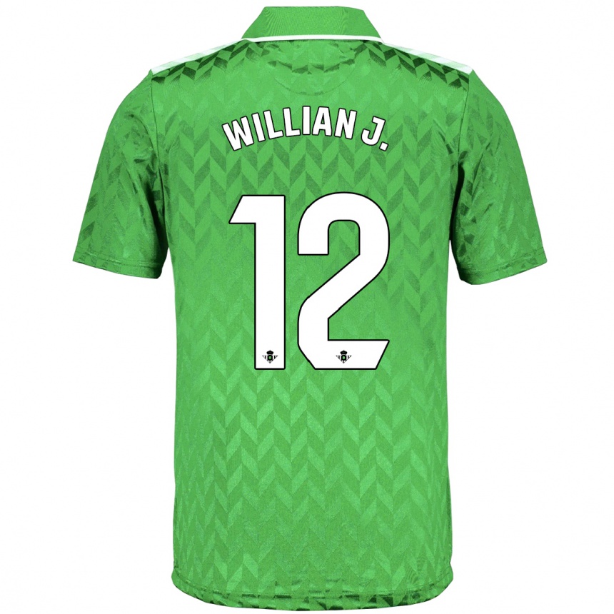 Mujer Fútbol Camiseta Willian José #12 Verde 2ª Equipación 2023/24 Perú