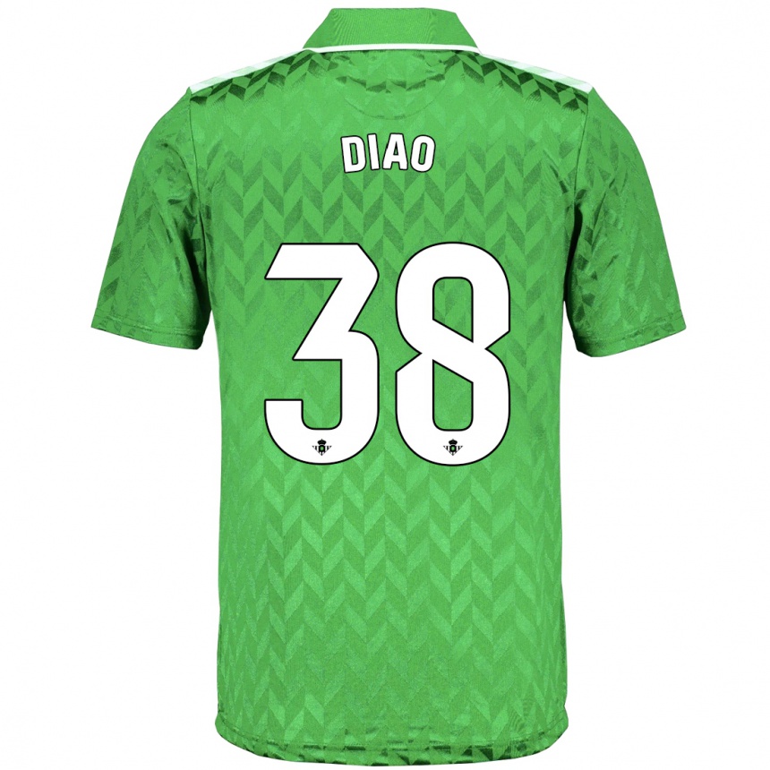 Mujer Fútbol Camiseta Assane Diao #38 Verde 2ª Equipación 2023/24 Perú