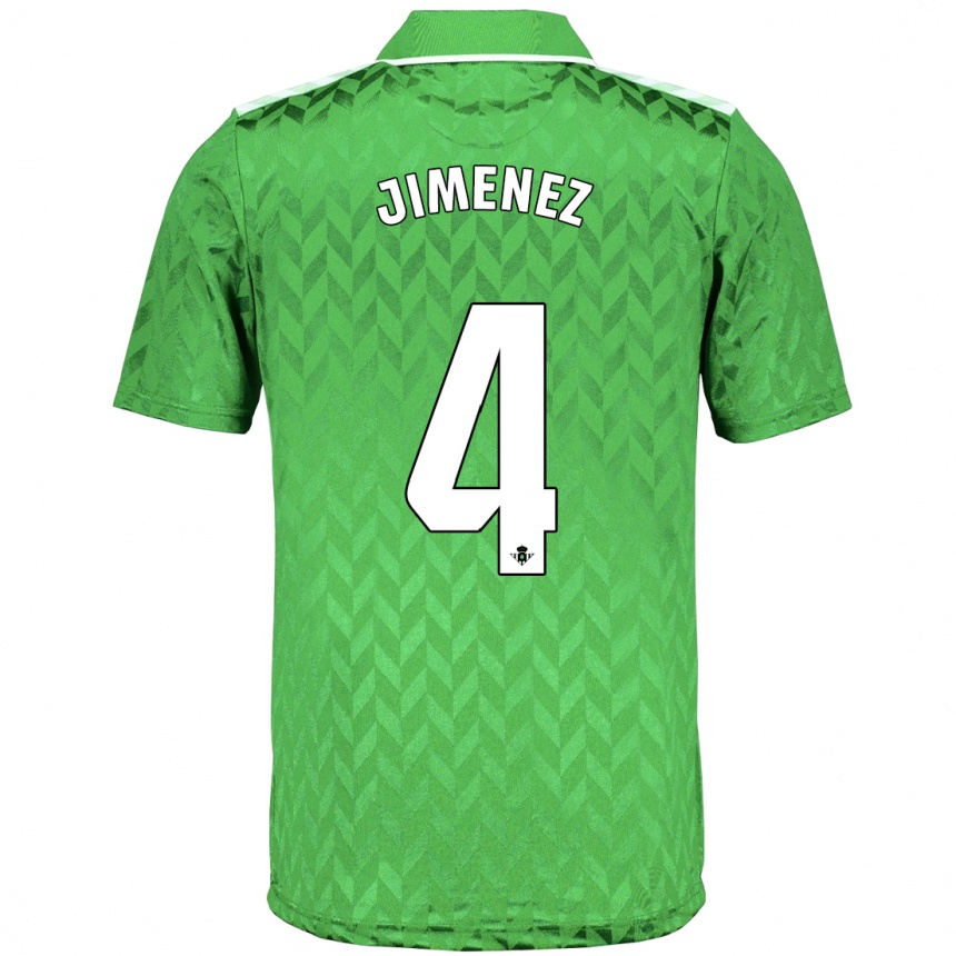 Mujer Fútbol Camiseta María Jiménez Gutiérrez #4 Verde 2ª Equipación 2023/24 Perú