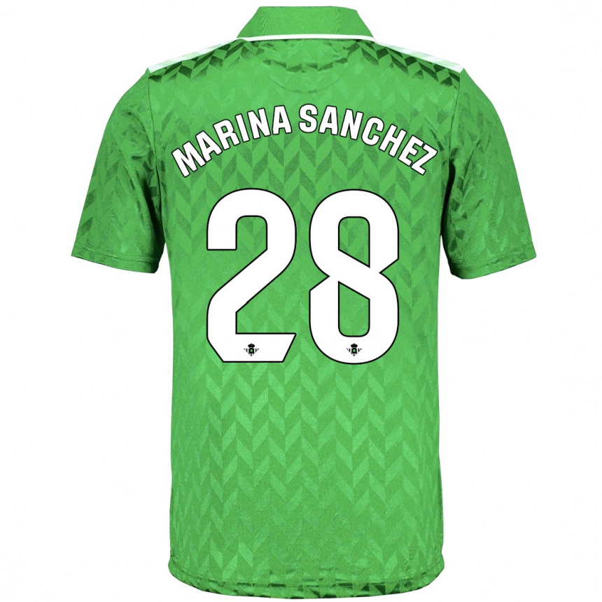 Mujer Fútbol Camiseta Marina Sánchez #28 Verde 2ª Equipación 2023/24 Perú