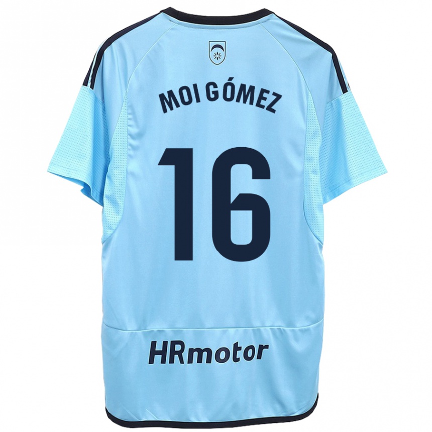 Mujer Fútbol Camiseta Moi Gómez #16 Azul 2ª Equipación 2023/24 Perú