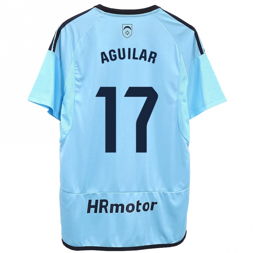 Mujer Fútbol Camiseta Eneko Aguilar #17 Azul 2ª Equipación 2023/24 Perú