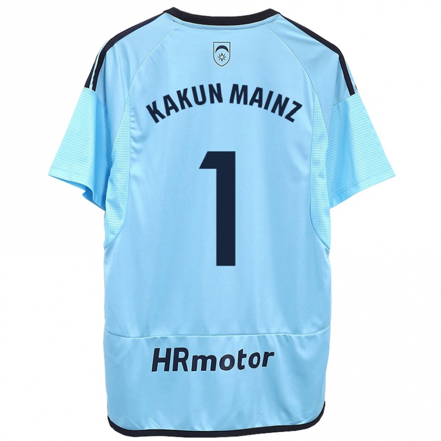 Mujer Fútbol Camiseta Kakun Mainz #1 Azul 2ª Equipación 2023/24 Perú