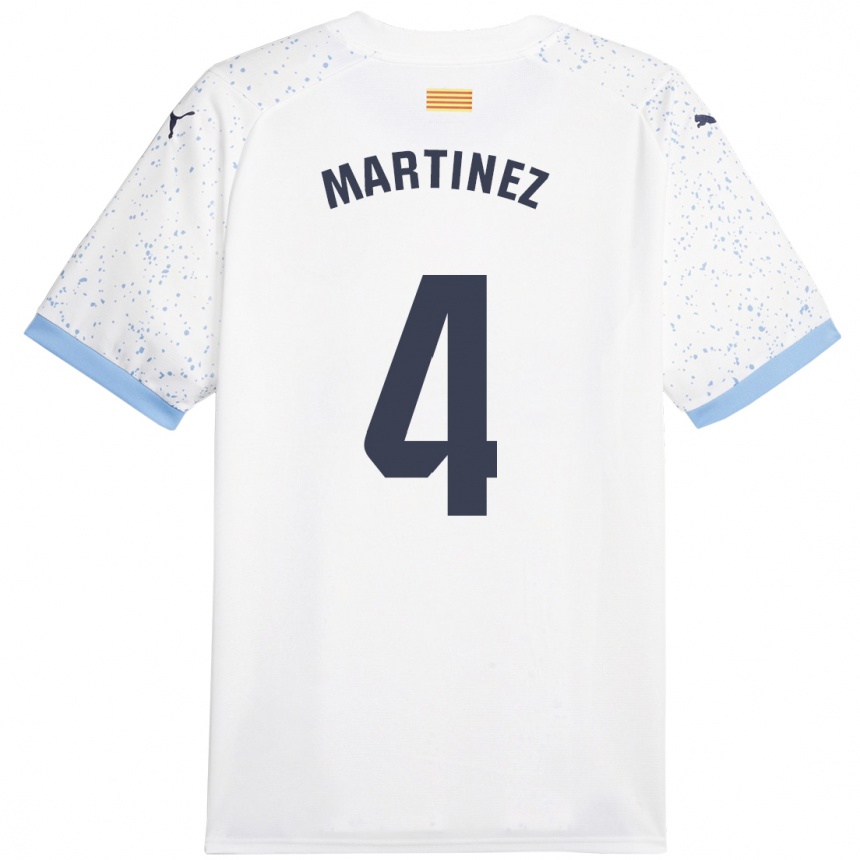 Mujer Fútbol Camiseta Arnau Martínez #4 Blanco 2ª Equipación 2023/24 Perú