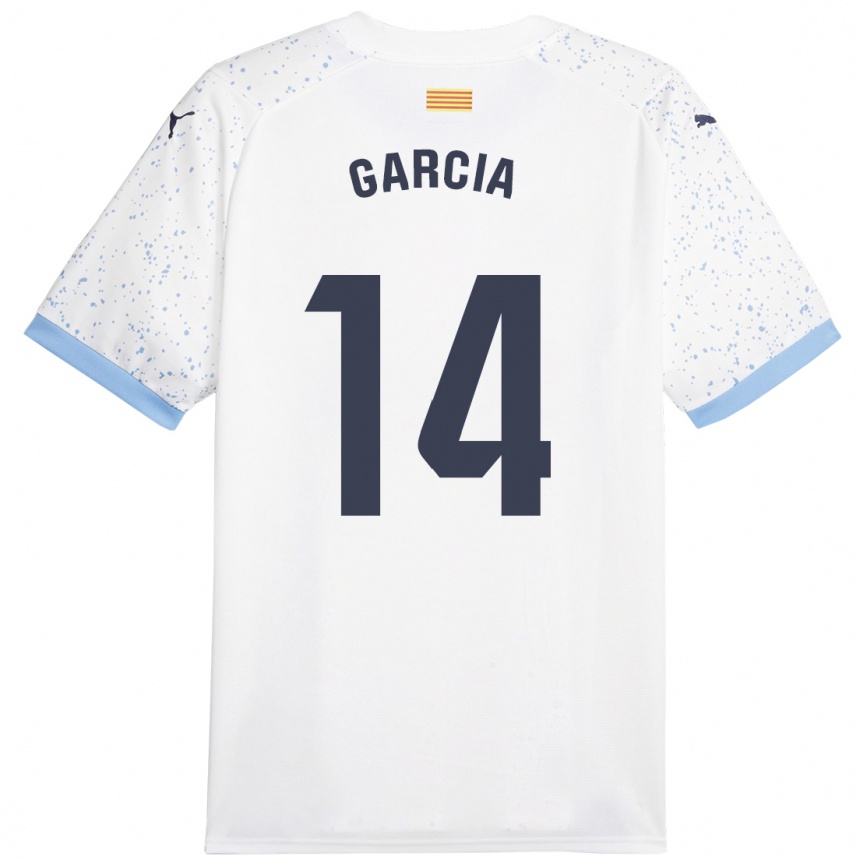 Mujer Fútbol Camiseta Aleix García #14 Blanco 2ª Equipación 2023/24 Perú